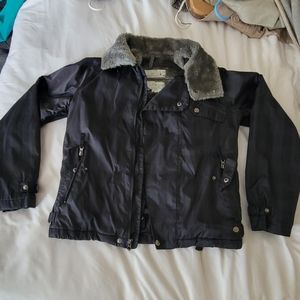 Burton Duchess Insulated Snow Jacket True Black Gingham Women's Size XS Euc